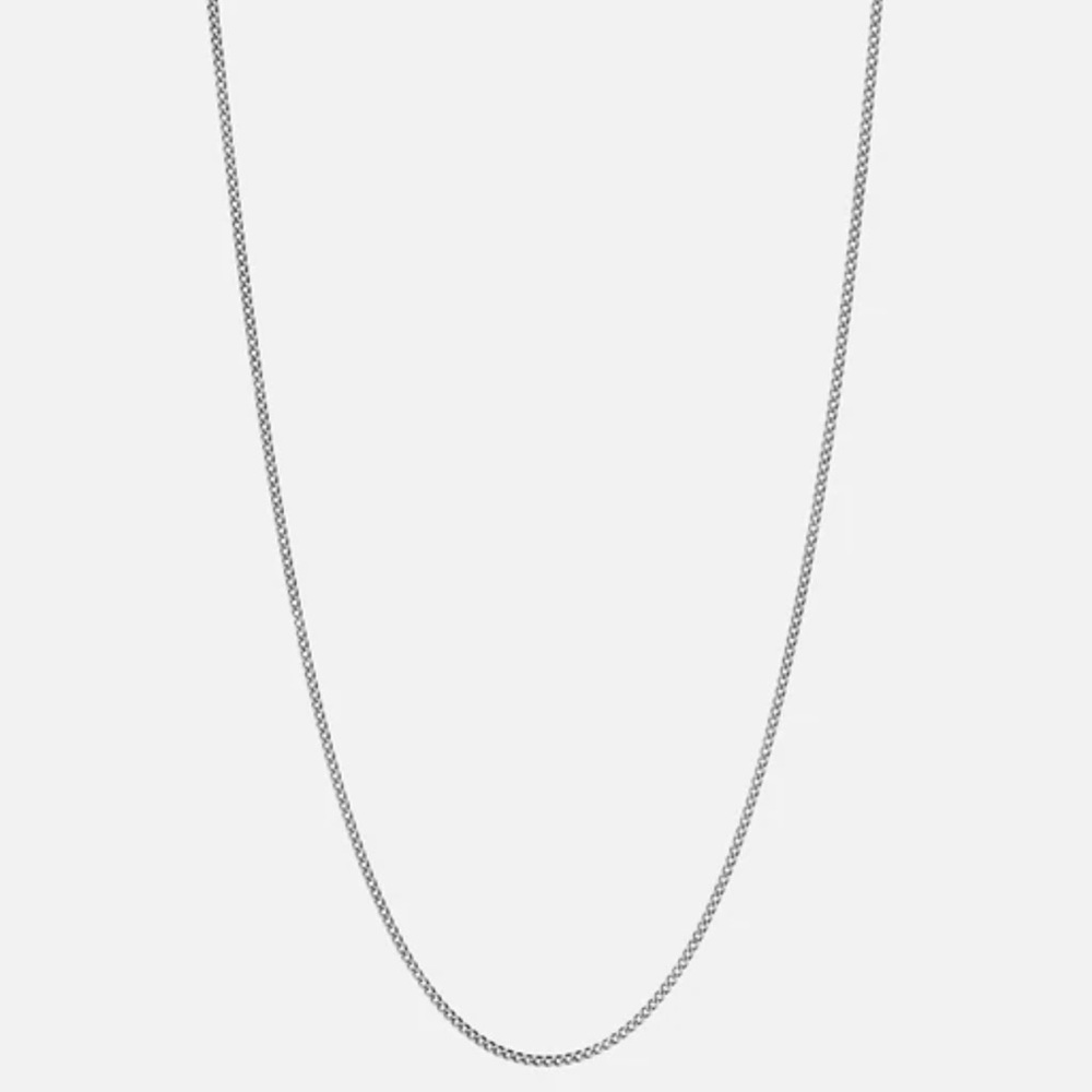 Miansai 18 inch Sterling Silver 1.3mm Cuban Chain Necklace